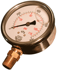 63mm -100Kpa Vac 1/4 B/ent S/s