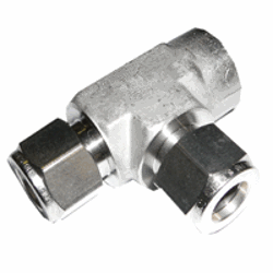 1/2" x 1/2" NPT 316 Stainless Steel Female Run Tee
