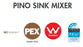Monopoly Pino Sink Mixer Swivel 190mm Swivel Spout Chrome Plated
