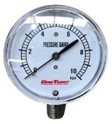 63mm 0-10 KPA 1/4 B/Entry Gauge