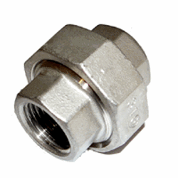 3" Female x Female Stainless Steel Barrel Union