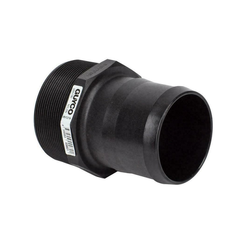 Guyco Poly Threaded Hose Tail - 4" Thread to 4" Male Hose Barb