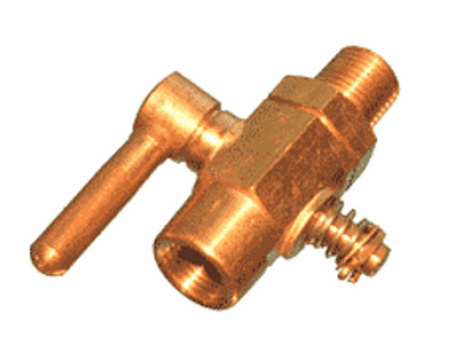 1/4" x 1/4" BSP - Brass Male x Female Lever Tap - Tanks Plumbing NOT GAS APPROVED