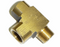 Tee Piece Brass Male Run Tee - 1/2" Male NPT x 1/2" Female NPT Thread - NOTE This is NPT Thread NOT BSP