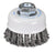 65mm 1 Row 0.50mm Twist Knot Cup Brush - Steel Wire