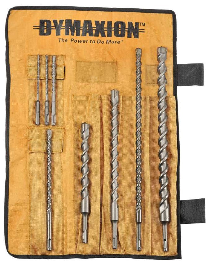 SDS Plus Masonry Drill Bit Set in Roll Kit 8 PCE Electrical Sizes