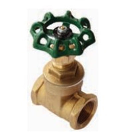 Gate Valve Brass General Purpose 1/2" BSP Female Female Green Handle