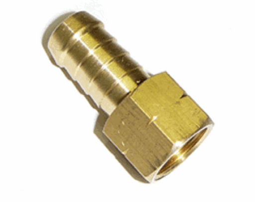 Brass Female Hose Tail - 1/4" Hose x 1/8" NPT - NOTE This is NPT Thread NOT BSP