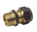 NYLON COMPRESSION BRASS UNION - MALE x COMPRESSION - 1/2" BSP MALE x 15C