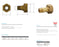 Brass Coupling Standard 1" Female x 1/2" Male BSP x 27mm Adaptor - Lead Free