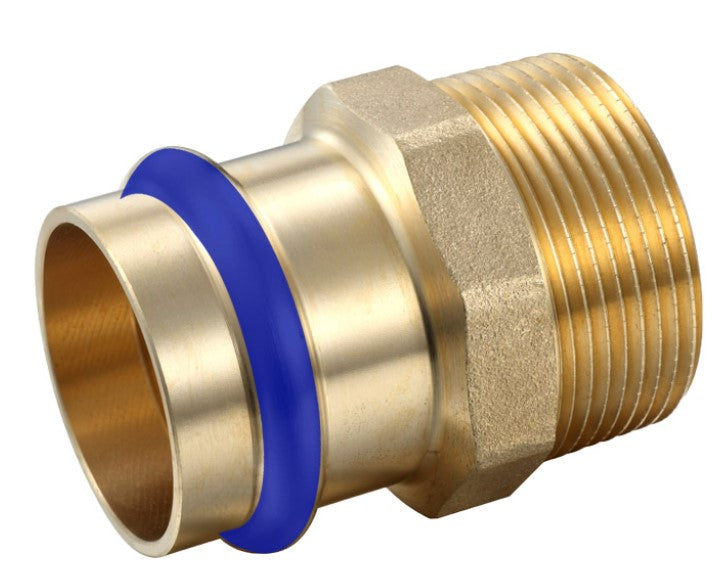 BRASS WATER FITTINGS MALE COUPLING DN20 x 3/4" MALE BSP SUITABLE FOR SOLAR