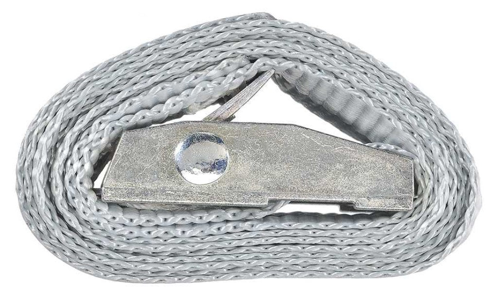 Quick Strap Grey - 1.0 Meter Long 25mm Wide - Tie Down for Securing Loads