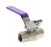 1" BSP BALL VALVE BRASS DUAL APPROVED RECYCLED WATER FI x FI LOCKABLE HANDLE