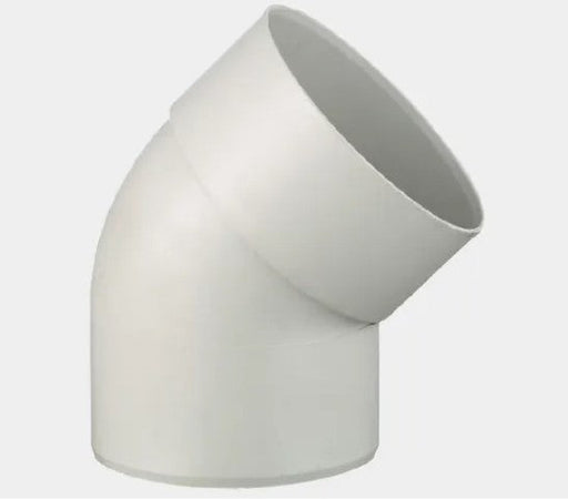 PVC DWV Bend 45 Degree Male Female 80mm