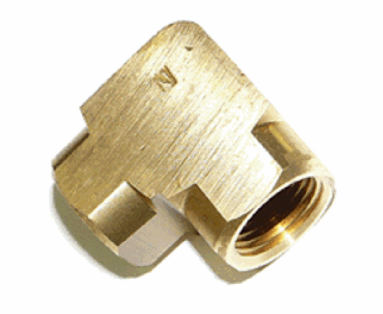 1/8" Brass NPT Female x Female 90 Degree Elbow - NOTE This is NPT Thread NOT BSP