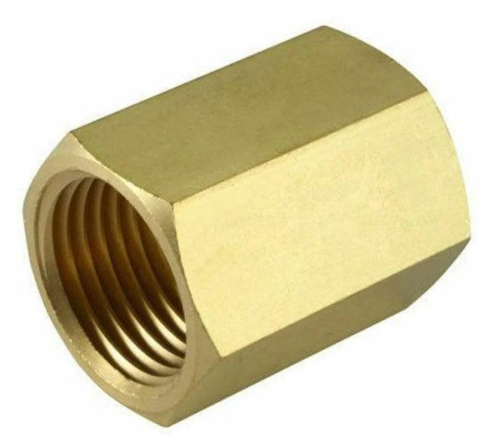 1/4" BSP BRASS HEX SOCKET JOINER FEMALE FEMALE