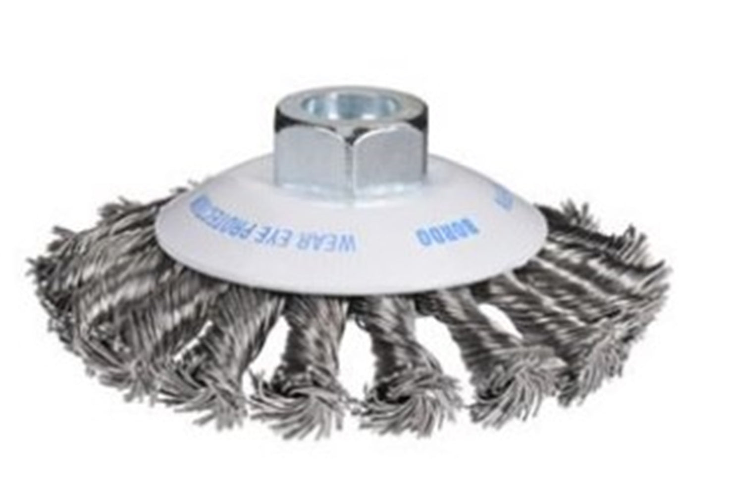 Bordo 115mm 1 Row 0.50mm Twist Knot Bevel Brush Steel Wire
