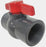 Ball Valve PVC Threaded 3/4" BSP (20mm) Grey