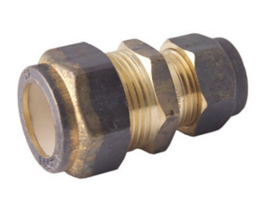 NYLON COMPRESSION BRASS UNION - COMPRESSION x COMPRESSION REDUCING - 15C x 10C