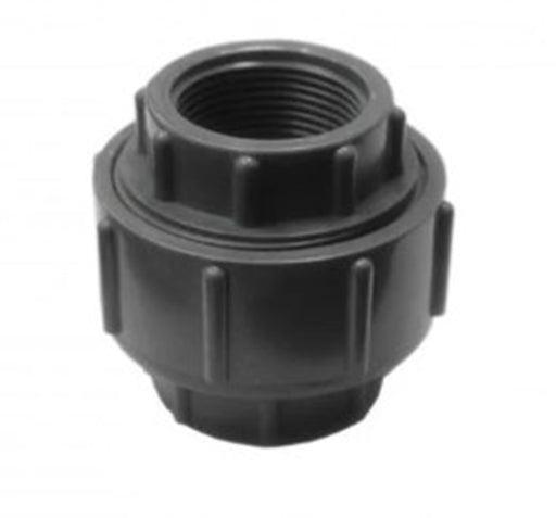 32mm PVC Threaded Barrel Union - Grey