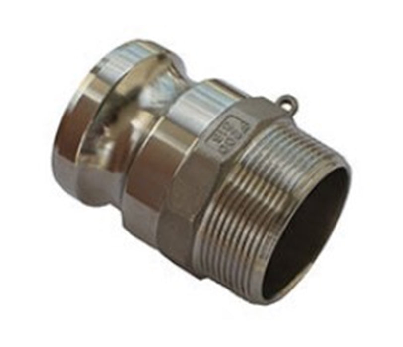 CAMLOCK 316 STAINLESS STEEL TYPE F 6" MALE CAMLOCK x MALE NPT THREAD