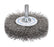 Bordo Steel Wire High Speed Crimp Wire Wheel Brush  20mm 0.2mm x 6mm Thickness 1/4" Round Shank - 10 Pack