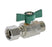 1/2" BSP Brass Swivel Nut Ball Valve Butterfly Handle Male Female Nickel Plated Watermarked