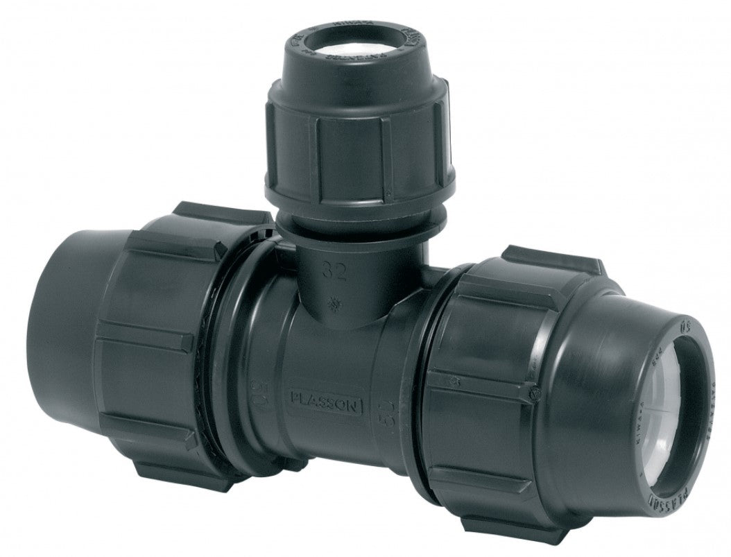 40mm x 25mm x 40mm Plasson Metric Compression Reducing Tee