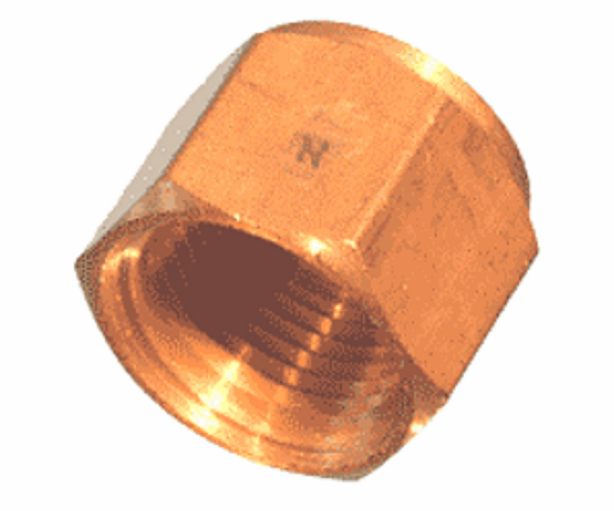 Brass Cap Threaded 1/8" NPT - Note this is NPT Thread NOT BSP