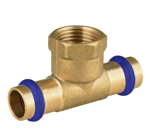 BRASS WATER FITTINGS TEE WITH FEMALE CENTRE DN25 x DN25 x 1" FEMALE