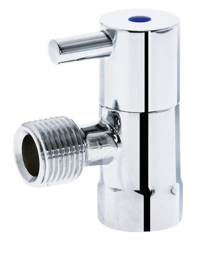 Monopoly Tapware Cistern Isolation Stop 1/4 Turn Lever with Ceramic Disc 15mm Chrome Plated