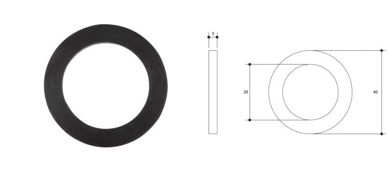 1 1/4" EPDM Washer to Suit Brass Hose Nut and Tail