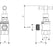 1/2" Right Angle Cistern Stop Tap T/Head Chrome Plated Watermarked