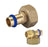 BRASS WATER FITTINGS SWIVEL NUT REDUCING FEMALE ADAPTOR DN15 x 3/4" BSP CONICAL SEAT