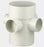 PVC DWV Four Way Riser 100 x 50 x 50 x 50 x 40mm  AS1260 Plumbing