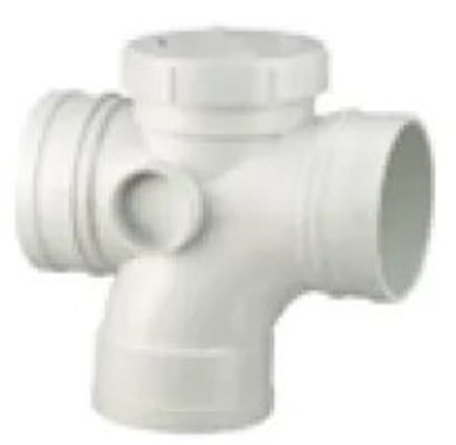 PVC DWV Junction 88 Degree Rear Access 100mm AS 1260 Plumbing