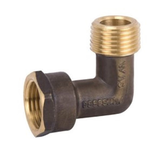 Brass Elbow Compact Male Female 1/2" BSP 15mm