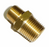 3/8" x 1/4" NPT REDUCING NIPPLE BRASS - Note this is NPT Thread NOT BSP