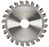 Dymaxion Aluminium Milling Blade/Milling Wheel - Fine Weight U Slot 115 x 22mm Bore 4 Teeth 2.3 Kerf