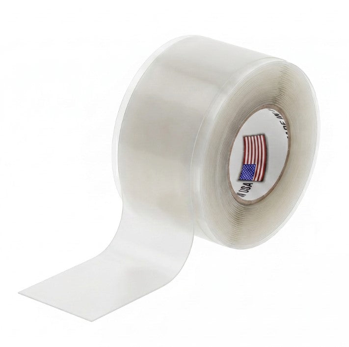 TITASEAL Self Fusing Clear Silicone Underground Tape 0.5mm x 25mm x 3m Pack of 2