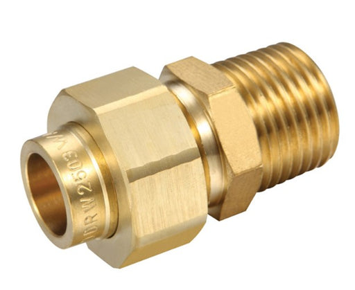 BRASS CAPILLARY BARREL UNION CU x 2" MALE BSP