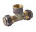 NYLON COMPRESSION BRASS TEE DOUBLE UNION 15C x 15C x 1/2" F