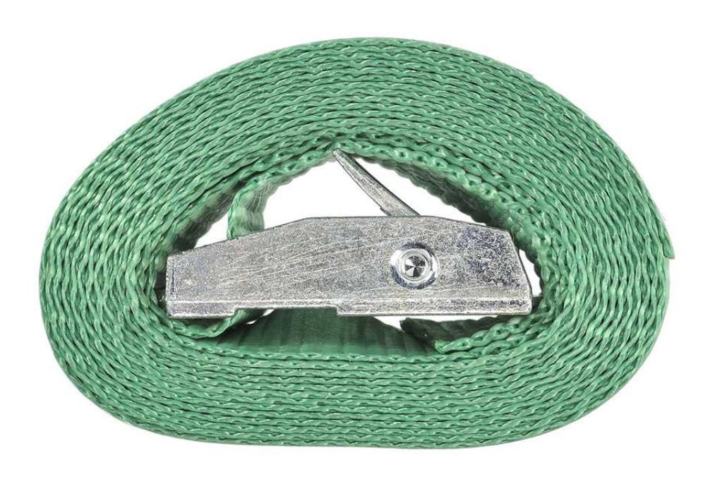 Quick Strap Green - 2.0 Meters Long 25mm Wide - Tie Down for Securing Loads