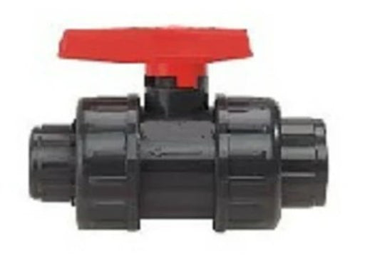 1" BSP (25mm) PVC BALL VALVE DOUBLE UNION THREADED