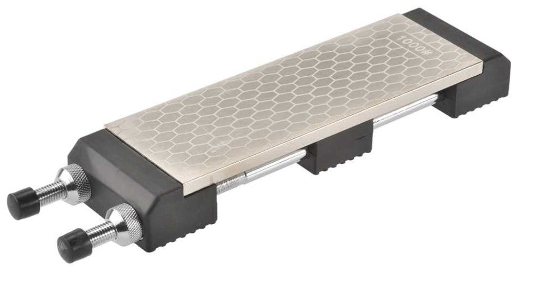 Diamond Sharpening Stone Plate fitted to Bench Holder #400 & #1000 Grit Reversible