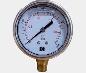 Pressure Gauge 0-800kPa (0-115PSI)