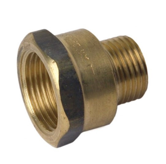 Brass Adaptor 1" x 3/4" Female BSP x Male BSP Watermark Approved - Lead Free