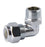 NYLON COMPRESSION BRASS CHROME PLATED REDUCING ELBOW  - MALE x COMP - 3/4" M x 1/2" C