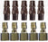 1/4" BSP Air Fitting Nitto Style Plug Male 20PM x 5 and 20PF Female x 5