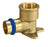 BRASS WATER FITTINGS BACK PLATED LUGGED ELBOW DN20 x 3/4" FEMALE